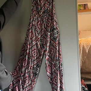 Multicolor Geometric Print Jumpsuit